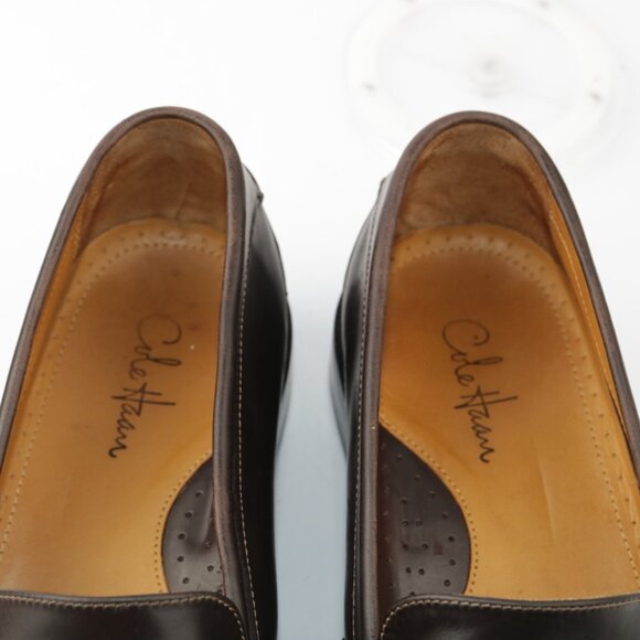 Cole Haan Mens Douglas Penny Loafer Size 13 M Brown Leather Slip On Dress Shoe main image 8